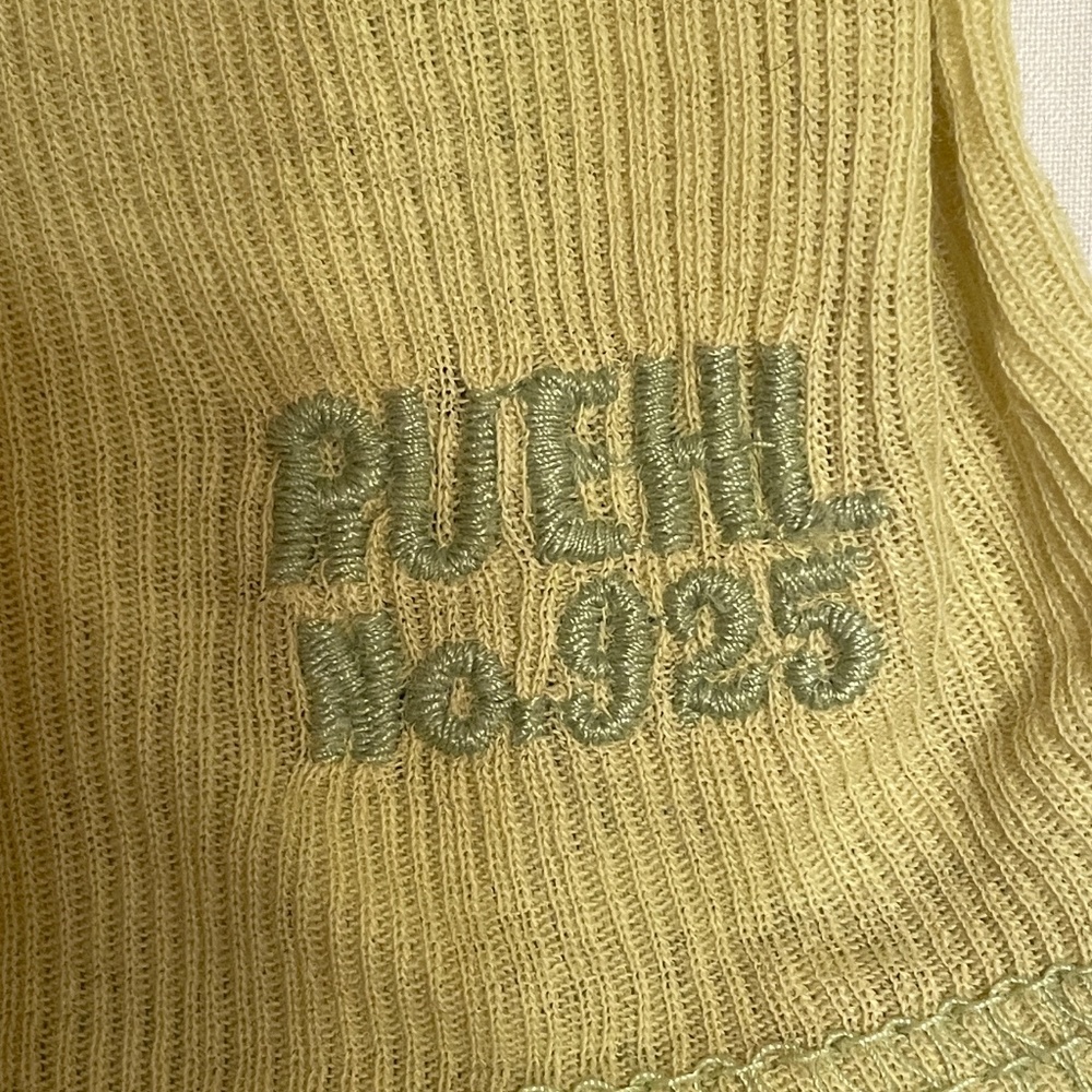 Ruehl No. 925 green layering Stretch Top XS vintage Long Sleeve  Scoop neck - Picture 4 of 9